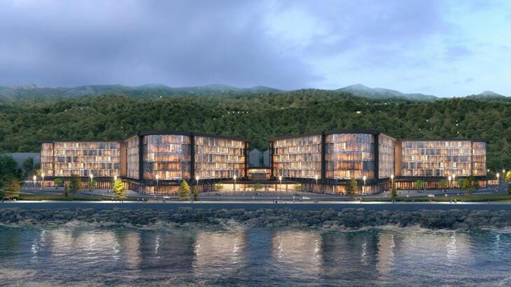 Rize Şehir Hastanesi projesinde deniz dolgusu tamamlandı