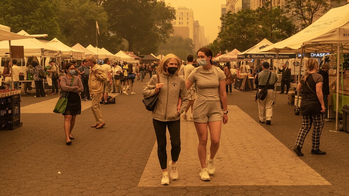 ABD’ye ulaşan Kanada’daki orman yangınlarının dumanı hayatı olumsuz etkiliyor