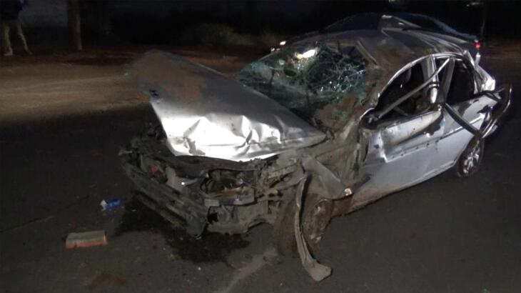 Gaziantep’te otomobil takla attı: 5 ağır yaralı