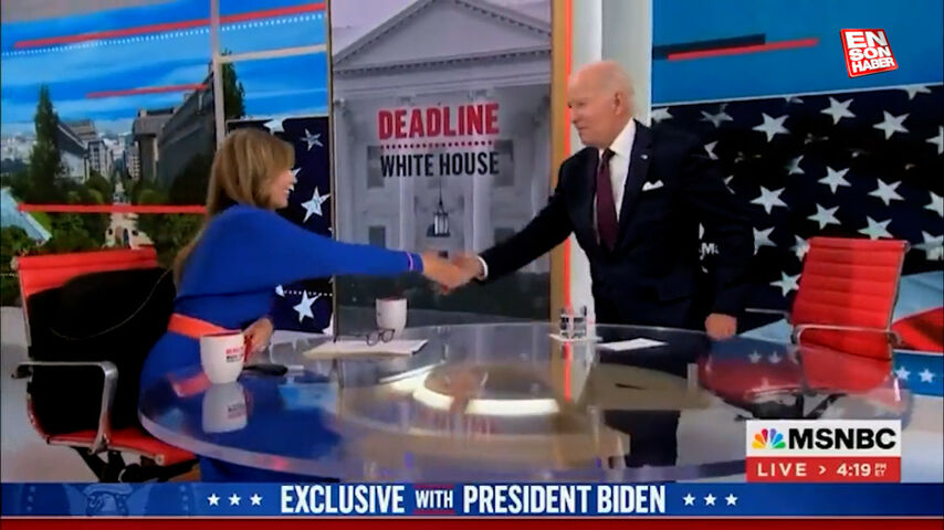 Joe Biden, canlı yayında stüdyoyu terk etti