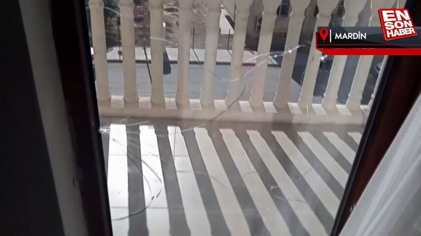 Nusaybin’de 51 dereceye dayanamayan balkon camı çatladı