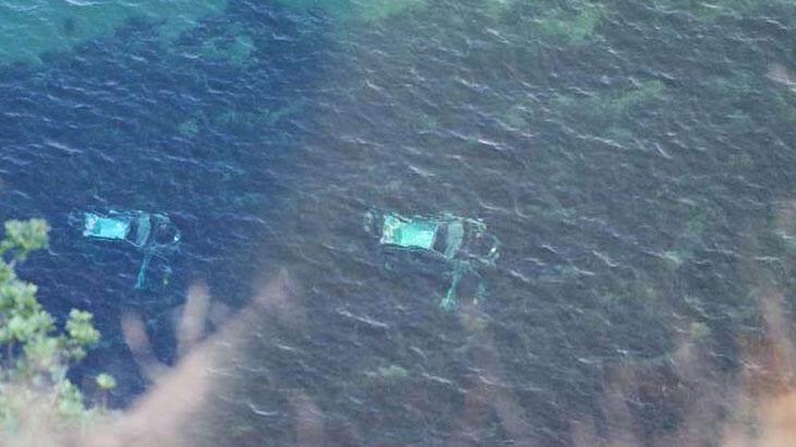 Yer: Tekirdağ! Otomobil, 150 metreden denize düştü