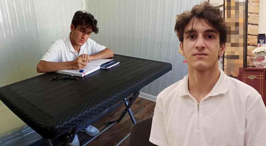 YKS sınavına çadırda hazırlandı! Depremzede gençten büyük başarı