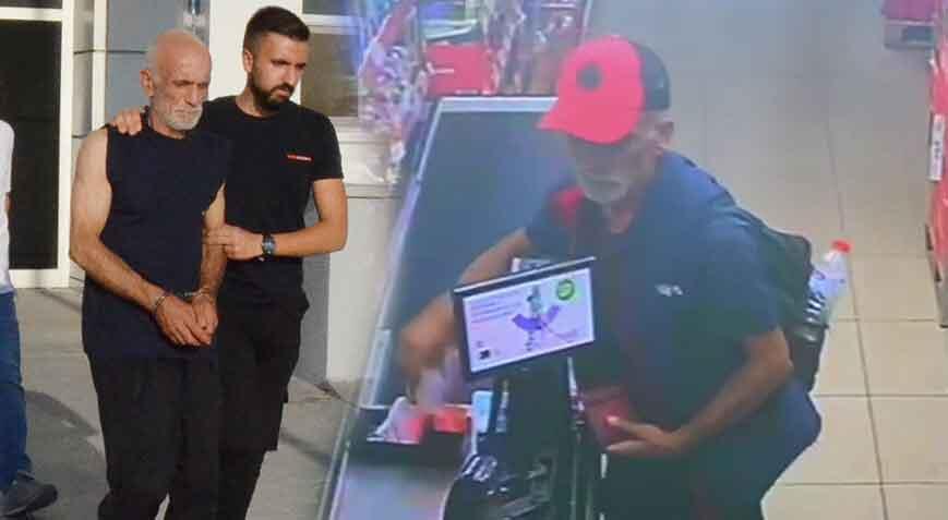 Alışveriş yaptığı marketten 16 bin lira çaldı!