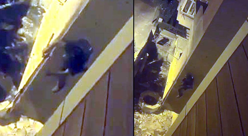 Duvara tırmanıp internet kablolarını çalarken suçüstü yakalandı! ‘Biz meczup zannettik’