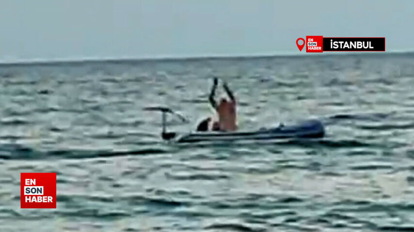 Şile açıklarındaki botta bir kadını döven saldırgan yakalandı