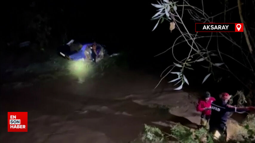 Aksaray’ı sel vurdu