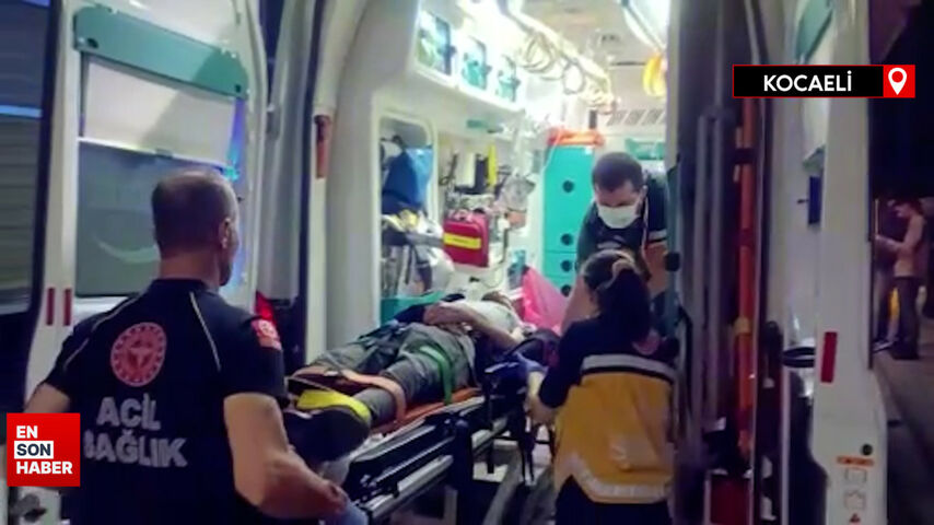 Kocaeli’de motosiklete ters yöne giren araç çarptı