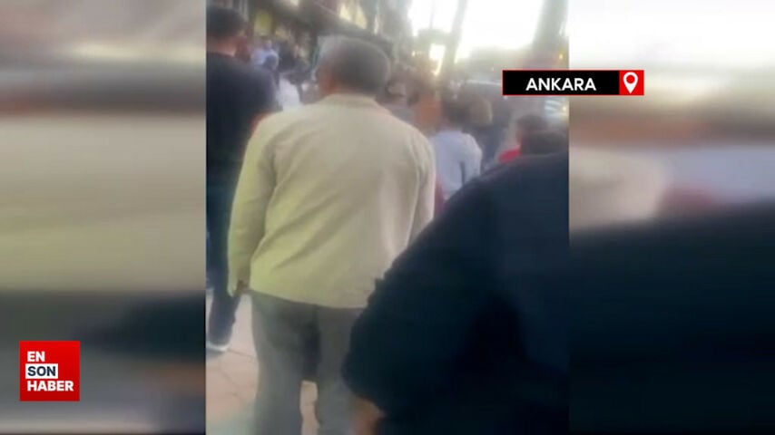 Ankara’da dükkan sahibiyle müşteri arasındaki kavga ortalığı karıştırdı
