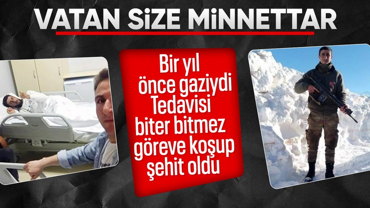 Şehit düşen askerimiz Çağatay Erenoğlu’nun geçen yıl gazi olduğu ortaya çıktı