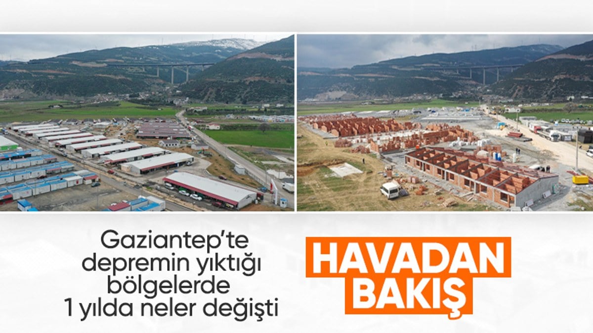 Depremde yerle bir olan Nurdağı ve İslahiye yenilendi!