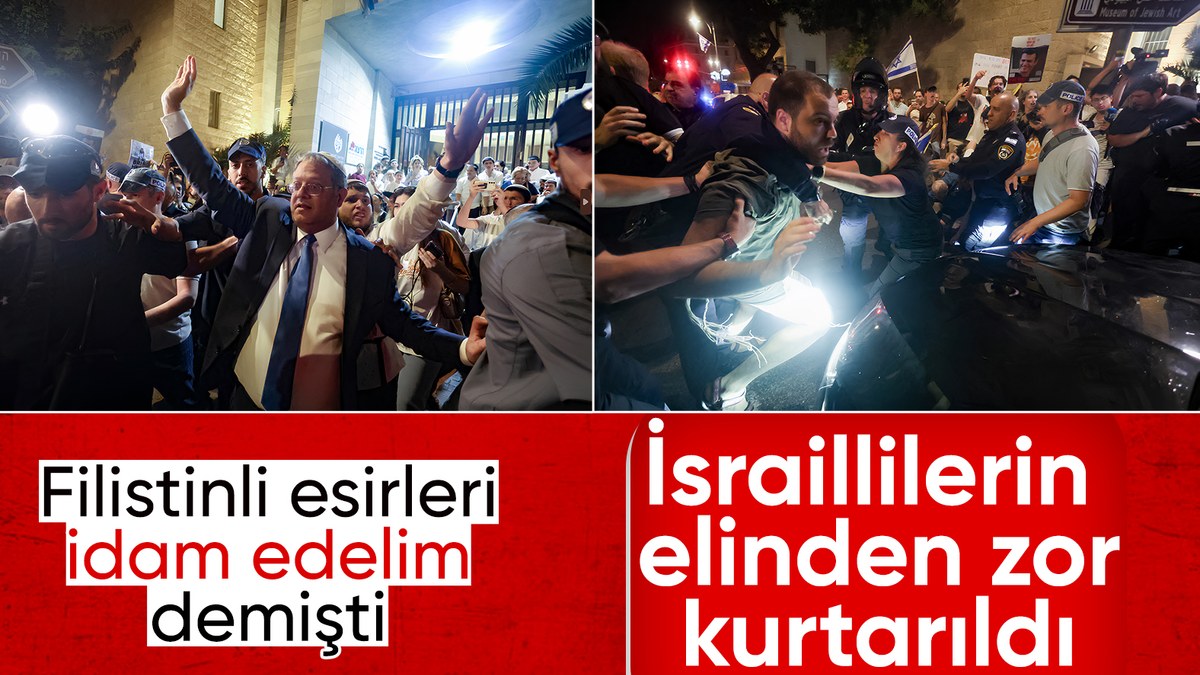 İsrailliler, Filistinli esirlerin idam edilmesini isteyen bakana saldırdı