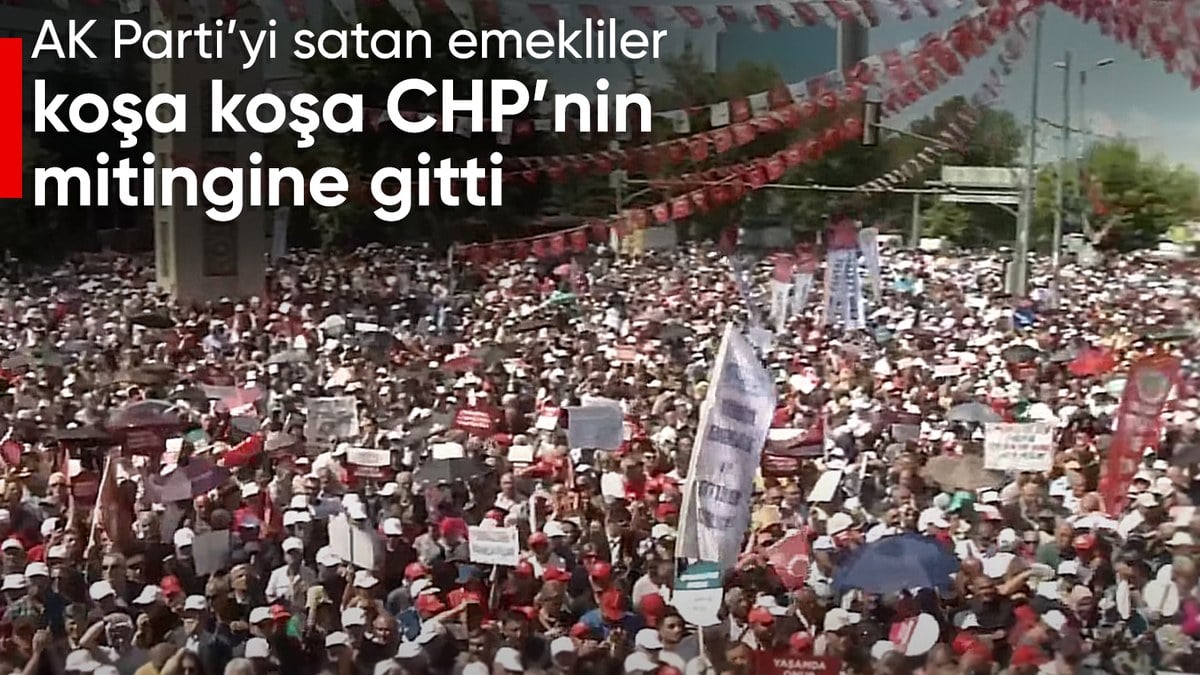 Özgür Özel, Ankara’da emekli mitinginde konuştu