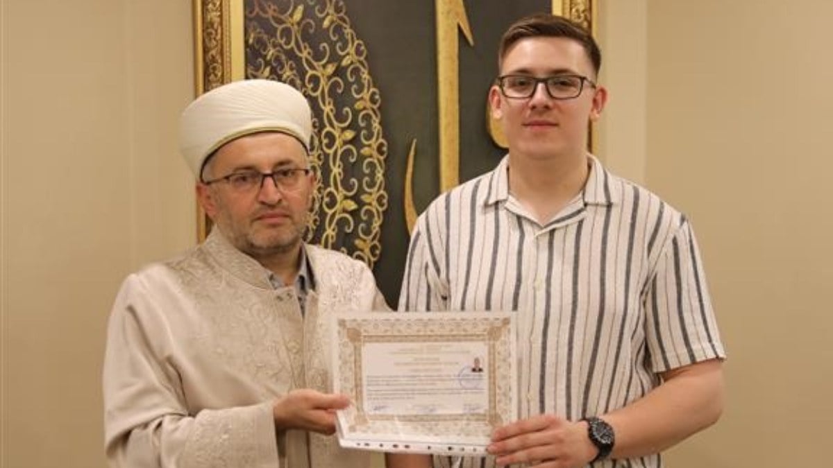 Kayseri’de Almanya vatandaşı Eglseder, Müslüman oldu