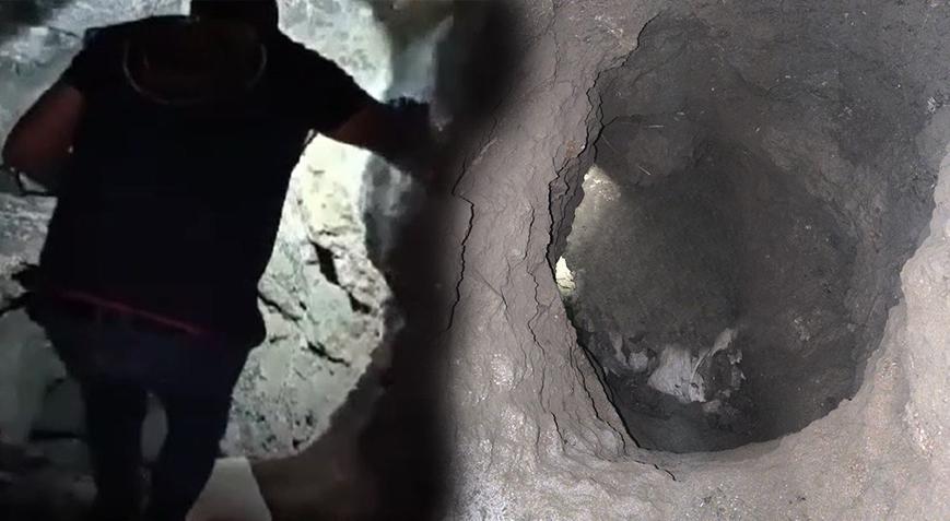 Kaçak kazı yaptığı alanı baraka ile gizleyen kişi gözaltına alındı