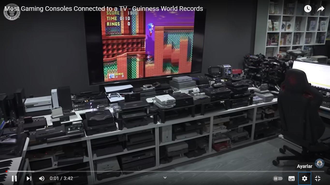 444 oyun konsolu, tek bir TV’ye bağlanarak dünya rekoru kırıldı!