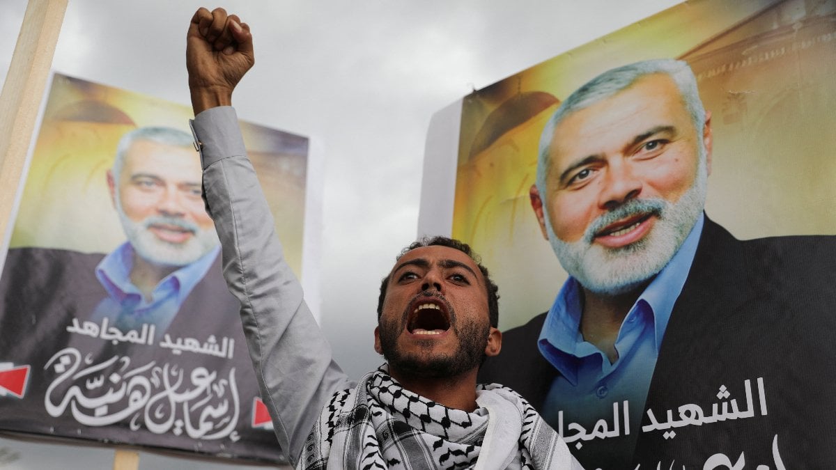 Batı Şeria’da Filistinliler Heniyye için yürüdü