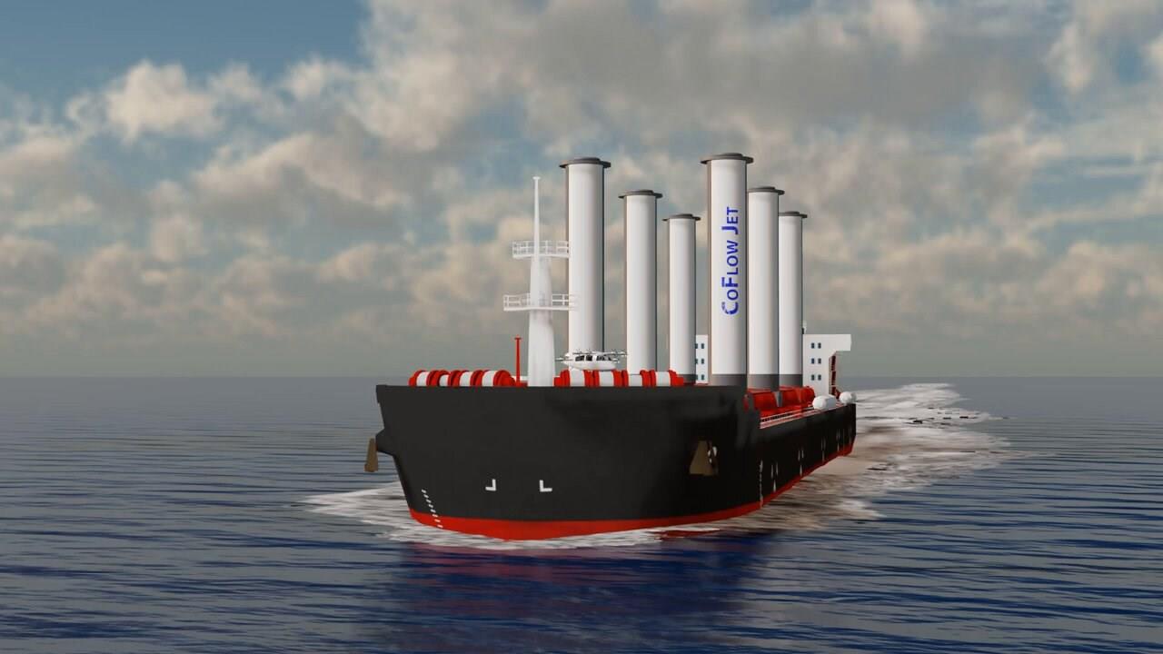 Silindir şeklindeki yelkenler gemilerde yakıt tüketimini yüzde 90 azaltıyor