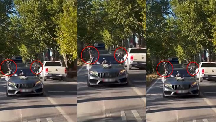 Skandal görüntü! Gelin ile damat her yerde aranıyor